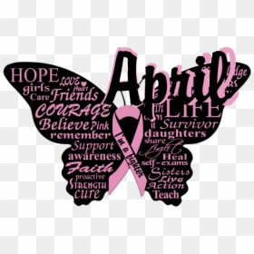 Graphic Design, HD Png Download - breast cancer butterfly png