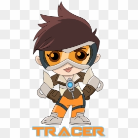 Overwatch Tracer T-shirt - 365bocetos Overwatch, HD Png Download - tracer goggles png