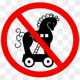 Car And Bike Road Sign, HD Png Download - trojan horse png