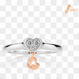 Lightbox Diamond Ring, HD Png Download - heart cluster png