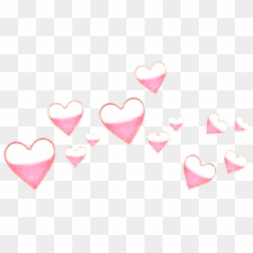 #hearts #heart #pink #light #emoji #crown #pretty #kawaii - Hearts Above Head Png, Transparent Png - heart cluster png