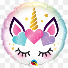 Unicorn Face With Hearts, HD Png Download - heart cluster png