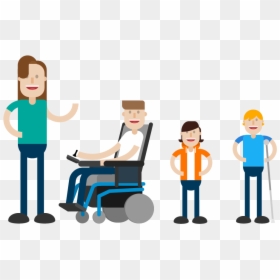 Courage - Kids - Cartoon, HD Png Download - wheelchair person png