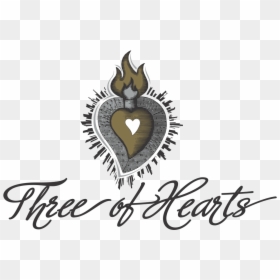 Three Of Hearts Rosé - Calligraphy, HD Png Download - heart cluster png
