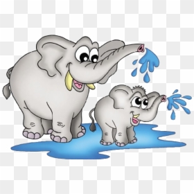 Baby Elephant Elephant Cartoon Picture Images Clipart - Mother Elephant And Baby Clipart, HD Png Download - cartoon elephant png