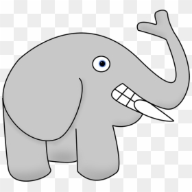 Elephant, Cartoon, Animal, Angry, Drawing, Character - Pin The Tail On The Elephant, HD Png Download - cartoon elephant png