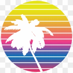 Branding Neon Palms-01 - Ottawa County Parks Logo, HD Png Download - neon palm tree png