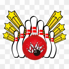 Garioch 10 Pin - Clip Art Bowling, HD Png Download - bowling ball and pins png