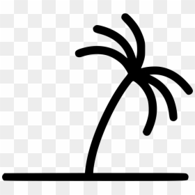 Palm Tree - Palm Tree Line Icon, HD Png Download - neon palm tree png