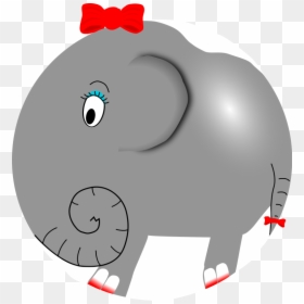 Elephant Cartoon, HD Png Download - cartoon elephant png