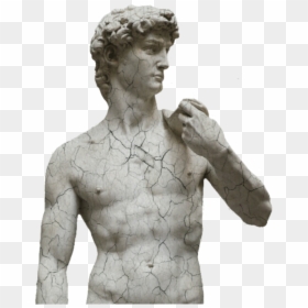 #cracked #statue #david #michaelangelo - David, HD Png Download - statue of david png