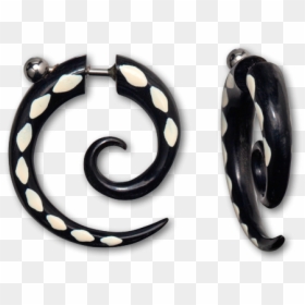 Horn Painted Fake Spiral 1,2 X - Earrings, HD Png Download - painted x png