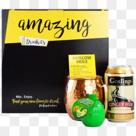 Goslings Ginger Beer Moscow Mule Kit By Drinkits"   - Drink, HD Png Download - moscow mule png