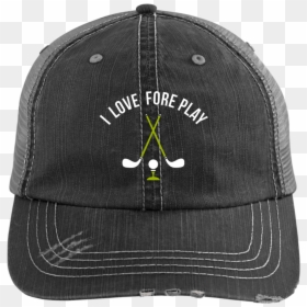 I Love Fore Play Trucker Cap Hats - Embroidery Crane Op Logo, HD Png Download - beer hat png