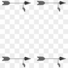 Simple Frame Tribal Arrow Clipart - Arrows Frame, HD Png Download - simple black frame png