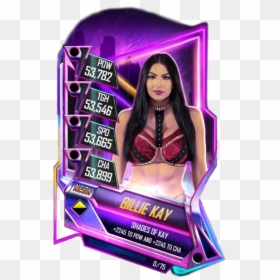Wwe Supercard Neon Cards, HD Png Download - billie kay png