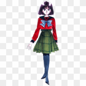 Hotaru Tomoe - Manga - Sailor Saturn School Uniform, HD Png Download - sailor saturn png