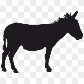 Mule Donkey Silhouette Clip Art - Donkey Stencil, HD Png Download - moscow mule png