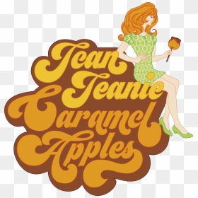 Jean Jeanie Caramel Apples - Illustration, HD Png Download - caramel apple png