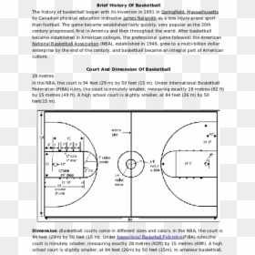 Diagram, HD Png Download - basketball court floor png