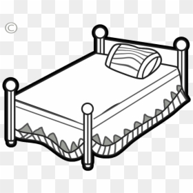 Bed Clip Art Clipart Free Microsoft Transparent Png - Kama Black And White, Png Download - hospital bed png