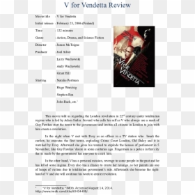 Document, HD Png Download - v for vendetta png