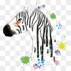 #zebra #zebraprint #zebrahead #zebrastyle #zebracross - Illustration Art Animal, HD Png Download - zebra head png