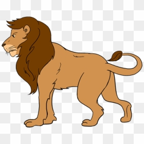Clip Art Collection Of Free Cartoon - Lion Drawing For Kids, HD Png Download - lion mane png