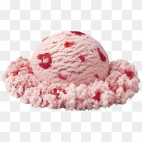 Ice Cream Cones Strawberry Ice Cream Sundae Food Scoops - Scoop Of Strawberry Ice Cream, HD Png Download - strawberry ice cream png