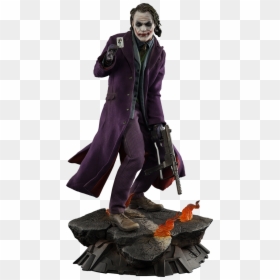 Joker Figure Heath Ledger, HD Png Download - batman the dark knight png