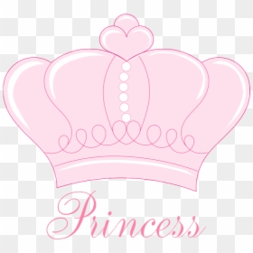 Clip Art Baby Princess Baby Shower - Crown Clip Art Baby Pink, HD Png Download - female crown png