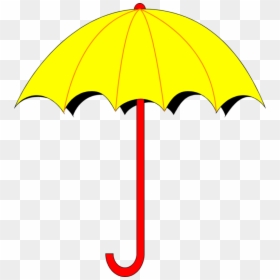 Clipart Summer Rain - Umbrella Clip Art, HD Png Download - yellow umbrella png