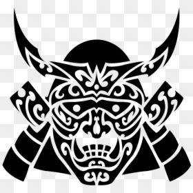 Samurai Mask Png - Samurai Mask Tattoo Tribal, Transparent Png - samurai mask png