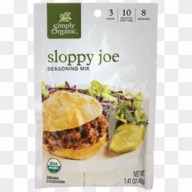 Simply Organic Sloppy Joe Seasoning Mix 1 41 Oz Pkg - Sloppy Joe Seasoning, HD Png Download - joe swanson png