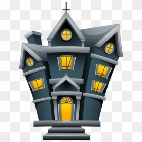 Halloween House Clipart Png - Scary Halloween Decorations Cartoon, Transparent Png - halloween house png