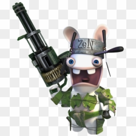 Lapin Cretin Rambo, HD Png Download - rabbids png