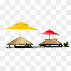 Red And Yellow Summer Huts Png Image - Portable Network Graphics, Transparent Png - yellow umbrella png
