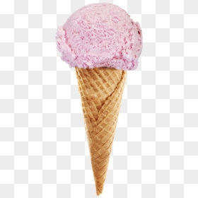 Ice Cream Cone, HD Png Download - strawberry ice cream png