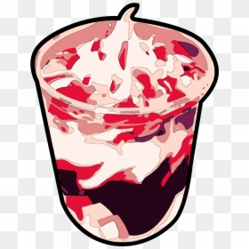 Sundae Clipart Mcdo - Strawberry Ice Cream Sundae, HD Png Download - strawberry ice cream png
