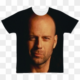 Bruce Willis Classic Sublimation Adult T-shirt"  Class= - Bruce Willis, HD Png Download - bruce willis png
