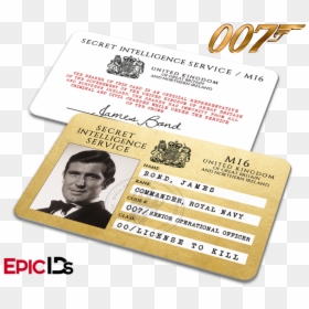 James Bond 007 Inspired Secret Intelligence Service - 007, HD Png Download - sean connery png