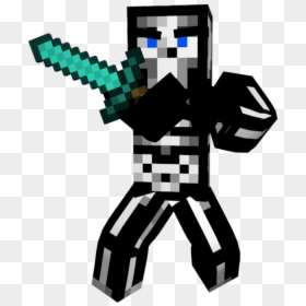 Minecraft Character Png - Minecraft Characters With Sword, Transparent Png - minecraft gun png