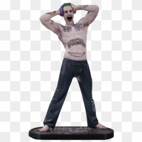 Suicide Squad Joker Statue, HD Png Download - jared leto joker png
