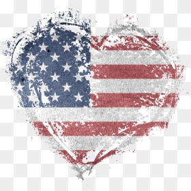 American Flag, Heart, Usa - Usa Heart, HD Png Download - american flag heart png