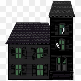 Graphic, Haunted House, House, Halloween, Victorian - Clip Art, HD Png Download - halloween house png