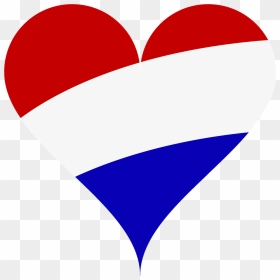 Netherlands, Love, Heart, Flag, Netherlands, Holland - Heart, HD Png Download - american flag heart png
