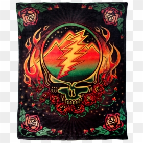 Grateful Dead Fire On The Mountain Stealie, HD Png Download - steal your face png