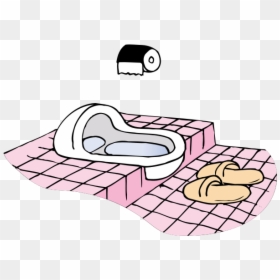 Asian Toilet - Squat Toilet Clipart, HD Png Download - asian hat png