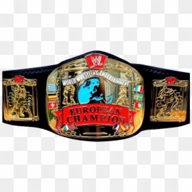 Wwe European Championship - Wwe European Title Png, Transparent Png - wwe title png