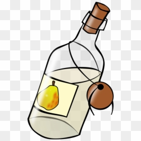 Clip Art Whiskey Liquor Still Bottle - Letter In A Bottle Cartoon, HD Png Download - moonshine jug png